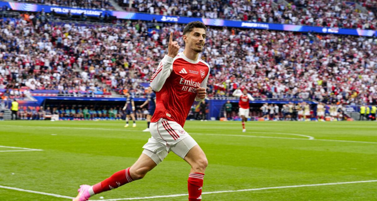 Havertz marque dès l’entrée pour Arsenal face au PSG