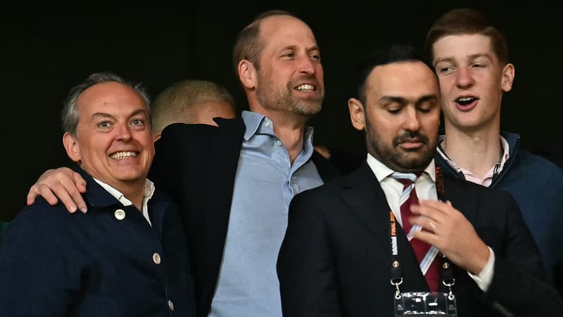 Prince William exulte après la victoire de Aston Villa en Ligue Europa