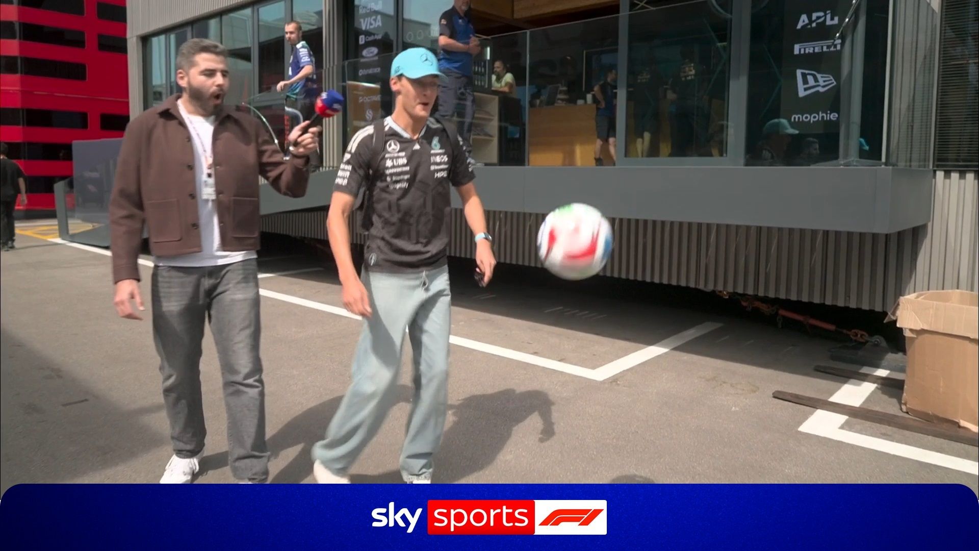 F1 drivers take on the juggling challenge ahead of the World Cup