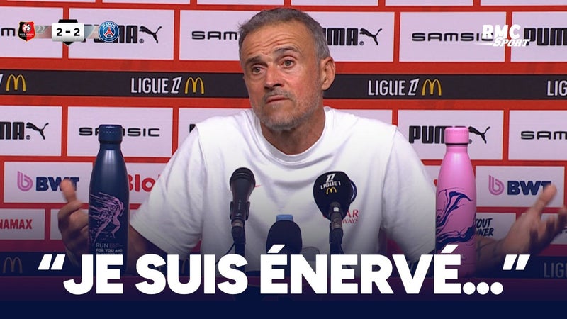 Rennes-PSG : l&rsquo;énervement de Luis Enrique après le nul 2-2