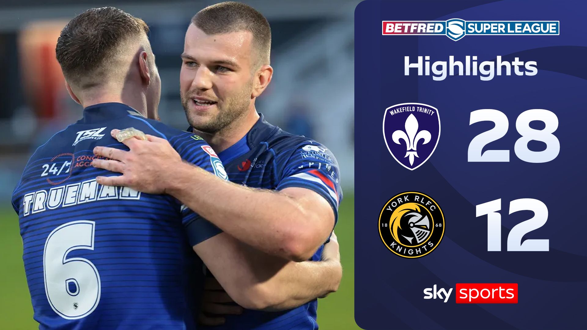 Wakefield s&rsquo;offre la qualification après son succès face à York